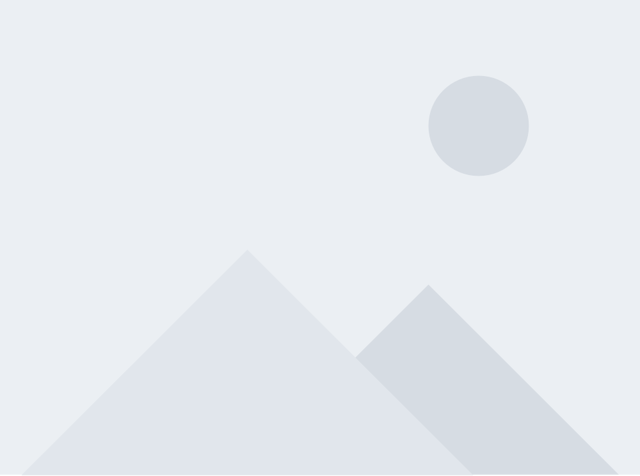 Stock placeholder image with grayscale geometrical mountain landscape