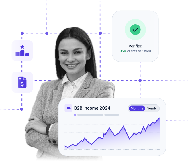 woman and graphs